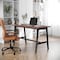 Flash Furniture Redmond 48x24 Conf Tbl w/1in. Thick Dbl Sided Laminate Tbl Top w/PVC and A-Frame Steel Bse, Walnut MT-M4824-WLT-ABF-GG - alternate 1